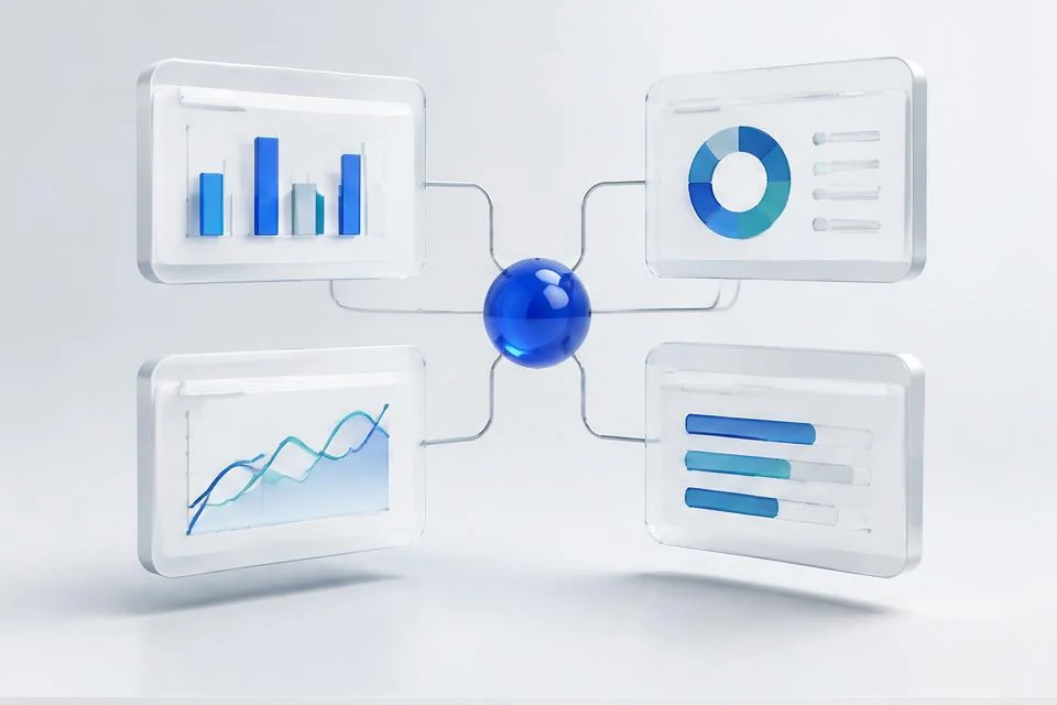 Five business metrics converging on a shared data layer